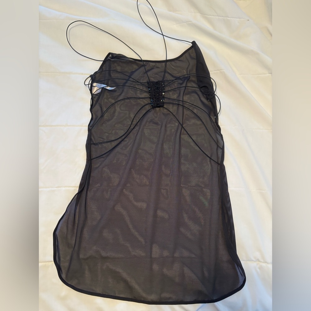 Victoria’s Secret mesh lingerie top with open back